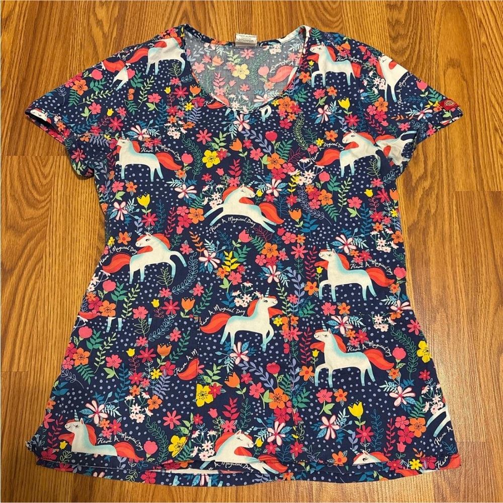 Dickies Unicorn Scrub Top